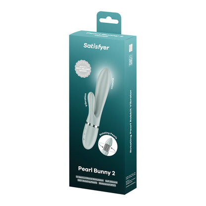 Satisfyer Pearl Bunny 2 - Green - Green 21.5 cm USB-C Rechargeable Rabbit Vibrator - 4082813
