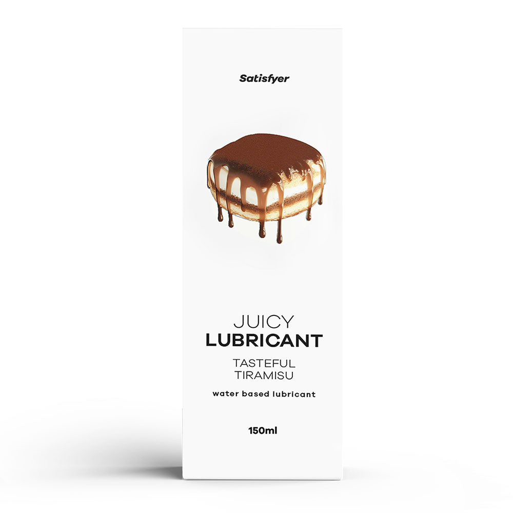 Satisfyer Juicy Lubricant 300 ml Tasteful Tiramisu - Tiramisu Scented Water Based Lubricant - 300 ml Bottle-4082967