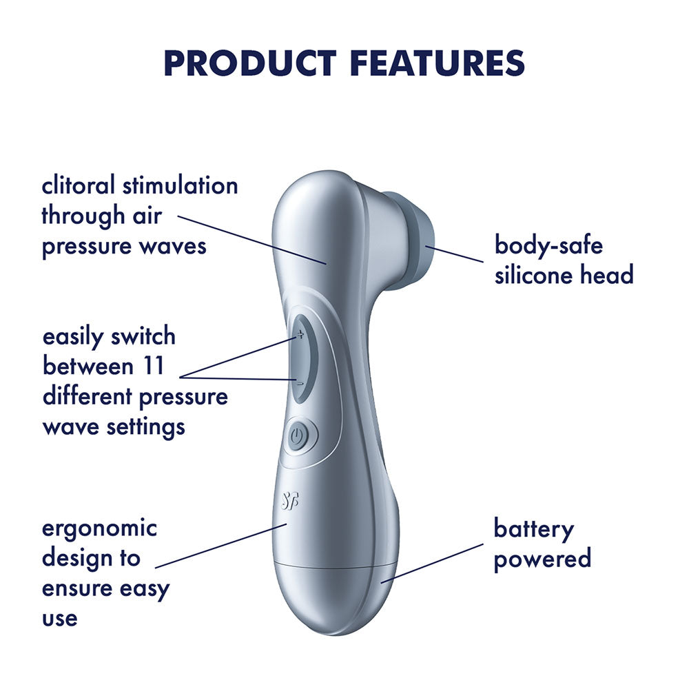 Satisfyer Pro 2 - Blue - Battery Series - Blue Touch-Free Clitoral Stimulator - 4083490