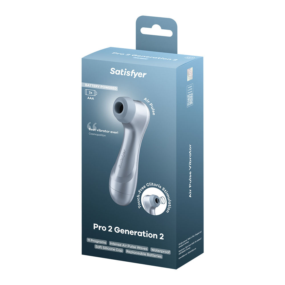 Satisfyer Pro 2 - Blue - Battery Series - Blue Touch-Free Clitoral Stimulator - 4083490