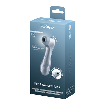 Satisfyer Pro 2 - Blue - Battery Series - Blue Touch-Free Clitoral Stimulator - 4083490