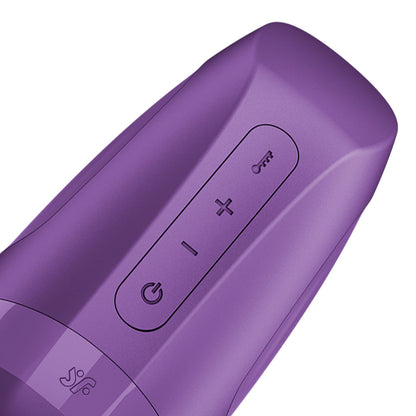 Satisfyer Men Heat Vibration - Battery Series - Purple Heating and Vibrating Masturbator - 4083803