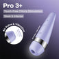 Satisfyer Pro 3+ Purple - Purple USB-Rechargeable Air Pulse Clitoral Stimulator with Vibration - 4083810