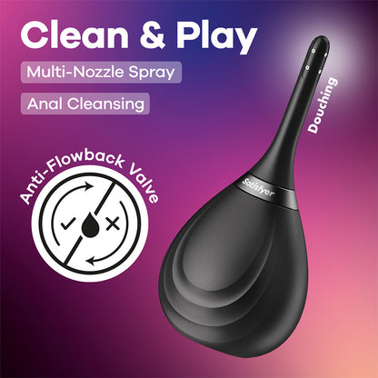 Satisfyer Clean & Play - Black Unisex Douche - 4083926