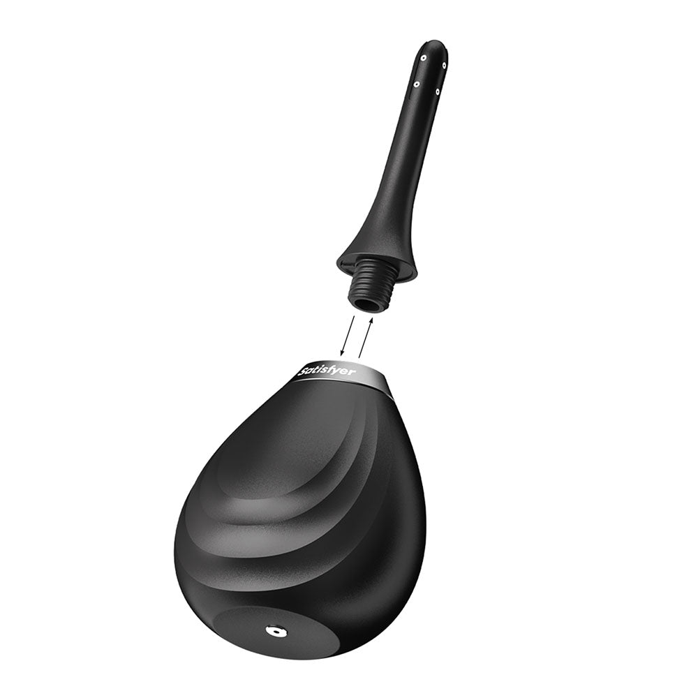 Satisfyer Clean & Play - Black Unisex Douche - 4083926