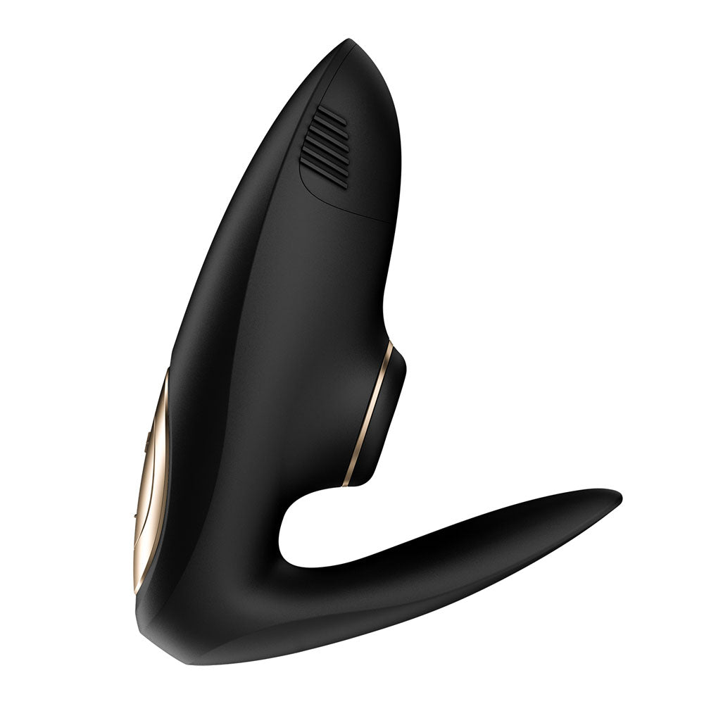 Satisfyer Pro 4 Couples - Battery Series - Black U-Shaped Couples Vibe with Air Pulsation - 4084022