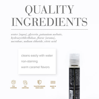 JO Gelato Salted Caramel Lube - 30 mL - Salted Caramel Flavoured Water Based Lubricant - 30 ml Bottle-41023