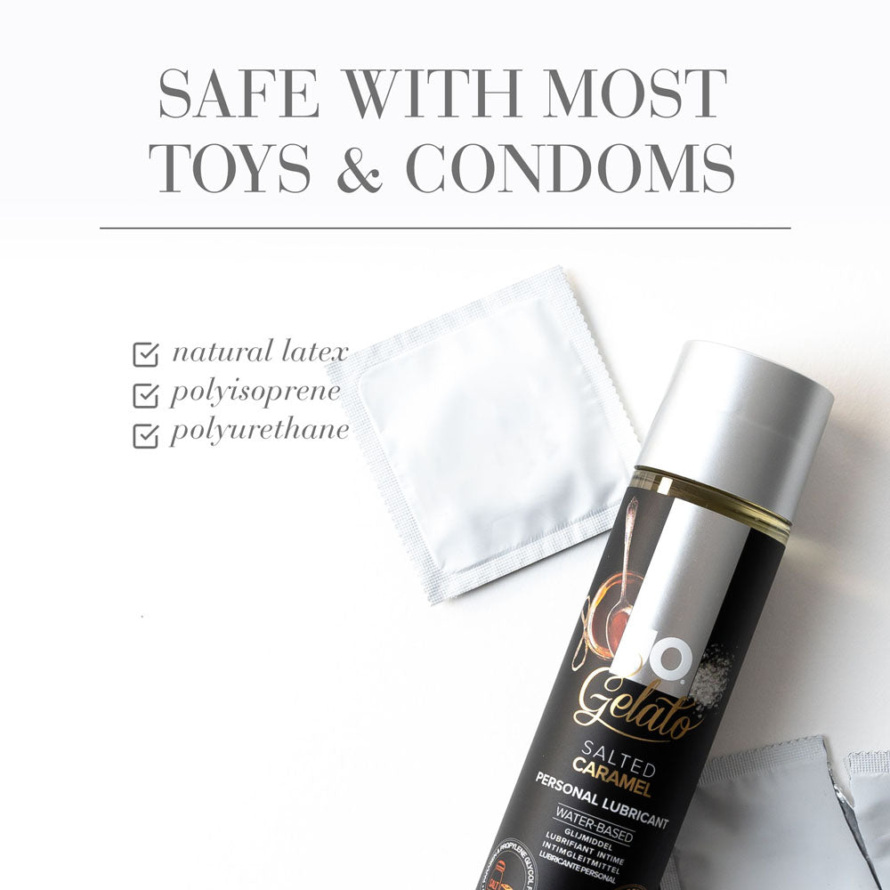 JO Gelato Salted Caramel Lube - 30 mL - Salted Caramel Flavoured Water Based Lubricant - 30 ml Bottle-41023