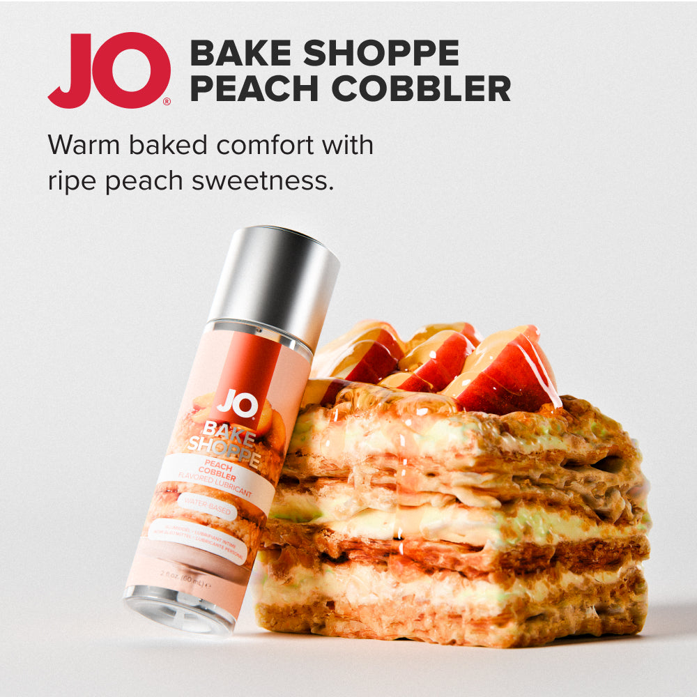 JO Bake Shoppe - Peach Cobbler - Peach Cobbler Flavoured Water Based Lubricant - 60 ml Bottle - 42053