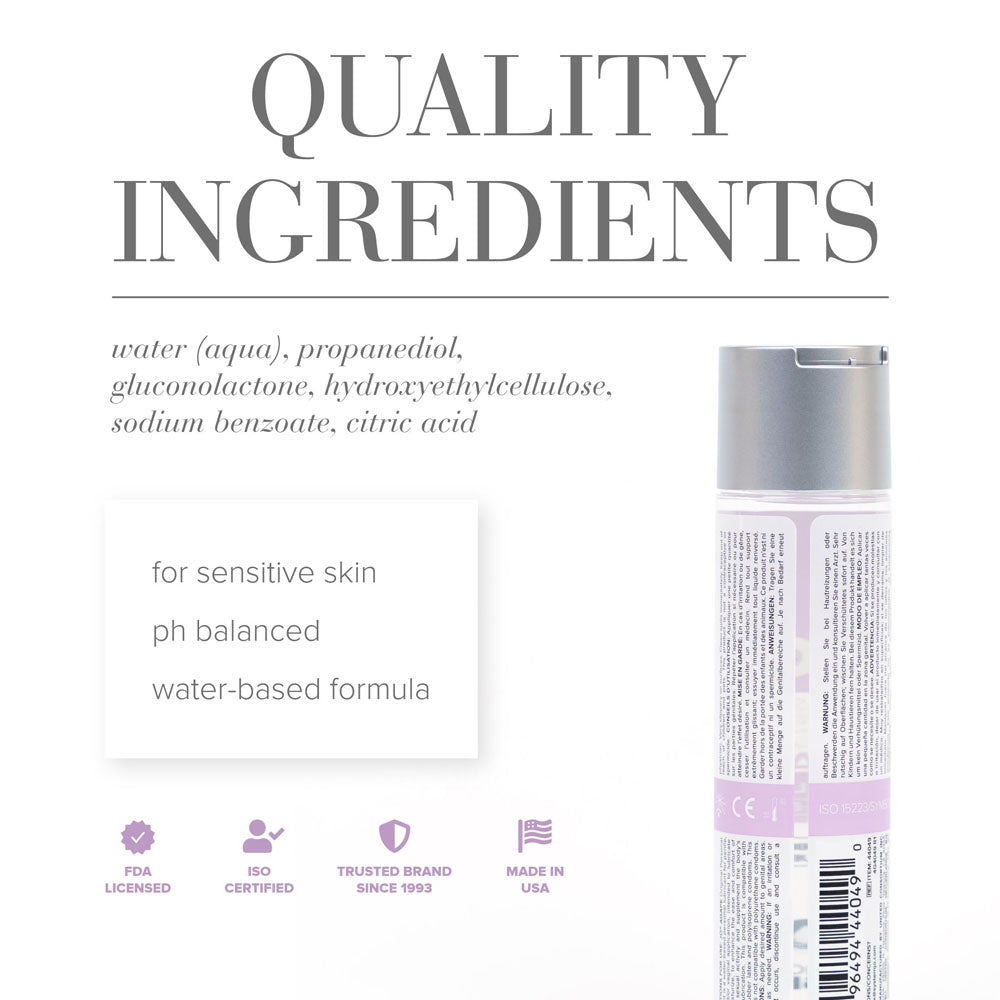 JO Agape Original Lube - 120 mL - Water Based Lubricant for Sensitive Skin - 120 ml Bottle-44049