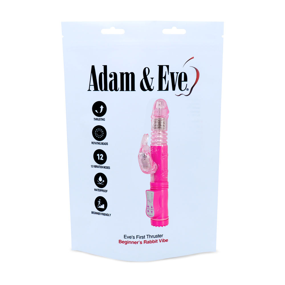 Adam & Eve Eves First Thruster - Pink 24.75 cm (9.75) Thrusting Rabbit Vibrator-484K 6200
