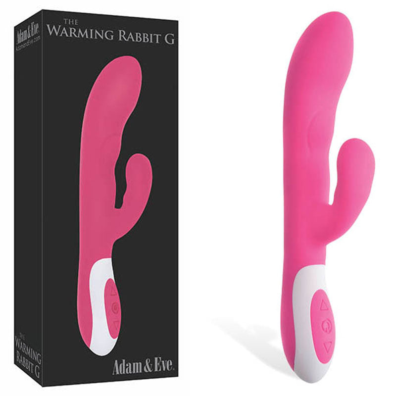 Adam & Eve The Warming Rabbit G - Pink 21.6 cm (8.5) USB Rechargeable Warming Rabbit Vibrator-623A 6200