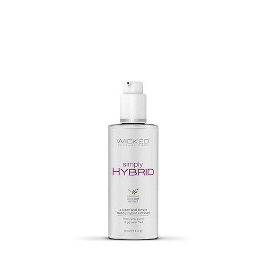 Wicked Simply Hybrid - Water & Silicone Blended Lubricant - 70 ml (2.3 oz) Bottle-91202