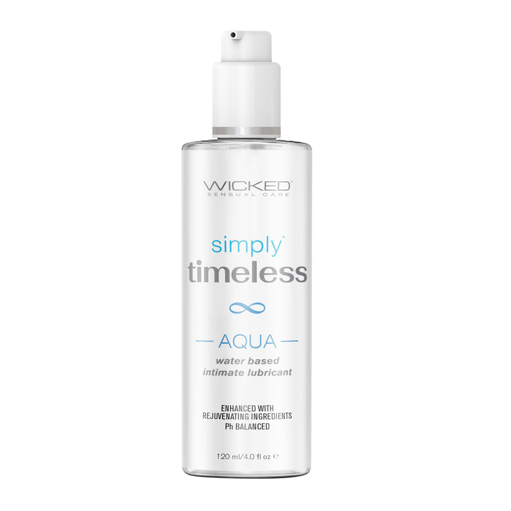 Wicked Simply Timeless Aqua - Water Based Lubricant - 120 ml (4 oz) Bottle-91304