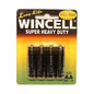 Wincell AA Super Heavy Duty Batteries - Super Heavy Duty Batteries - AA 4 Pack-AABP4SH