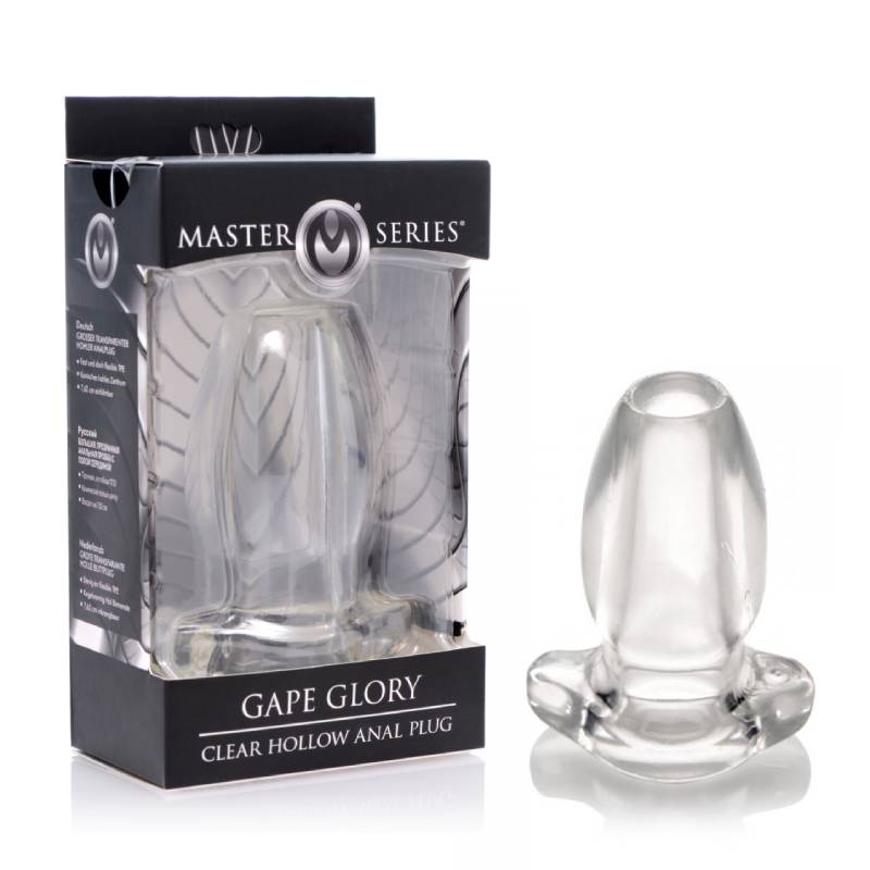 Master Series Gape Glory - Large Clear Hollow Anal Plug
