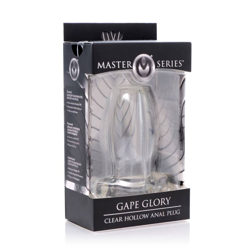 Master Series Gape Glory - Large Clear Hollow Anal Plug