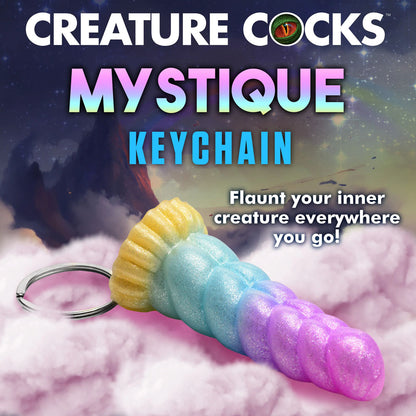 Mystique Unicorn Keychain - Novelty Fantasy Dildo Keyring