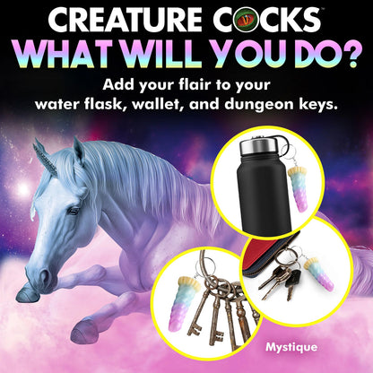 Mystique Unicorn Keychain - Novelty Fantasy Dildo Keyring