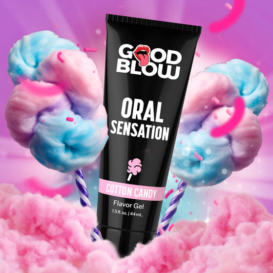 Good Blow Oral Sensation Gel - Cotton Candy - Cotton Candy Flavoured Oral Sex Gel - 44 ml Tube-AH590-COTTON