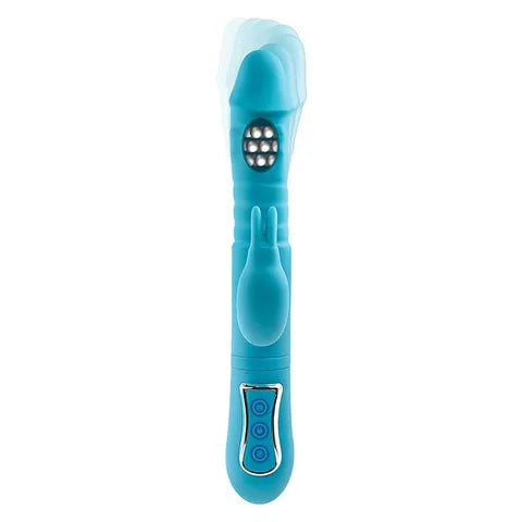 Adam & Eve THRUSTING TRIPLE JOY RABBIT - Rechargeable Rabbit Vibrator 