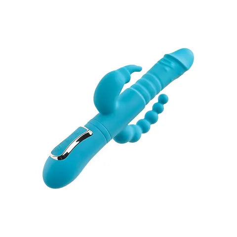Adam & Eve THRUSTING TRIPLE JOY RABBIT - Rechargeable Rabbit Vibrator 