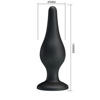 Party Up JEFFREY Butt Plug - Black 14 cm Butt Plug-BI-014459-PU
