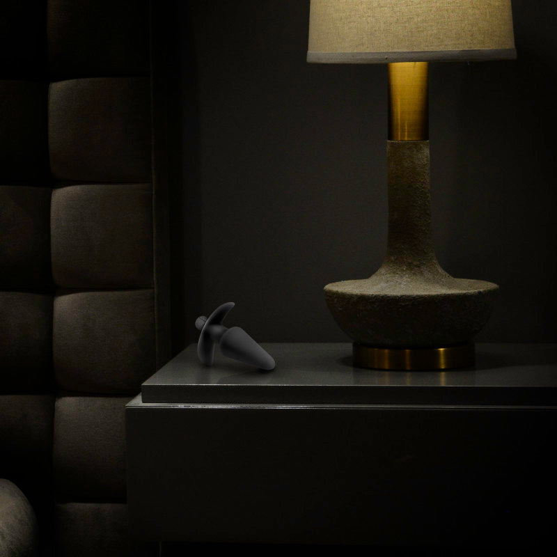 Anal Adventures Platinum Vibrating Plug - Black 12.7 cm (5) Vibrating Butt Plug