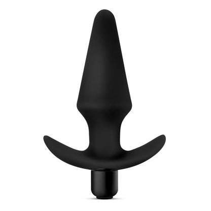 Anal Adventures Platinum Vibrating Plug - Black 12.7 cm (5) Vibrating Butt Plug