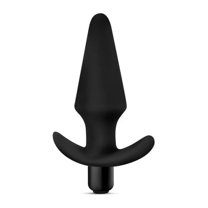 Anal Adventures Platinum Vibrating Plug - Black 12.7 cm (5) Vibrating Butt Plug