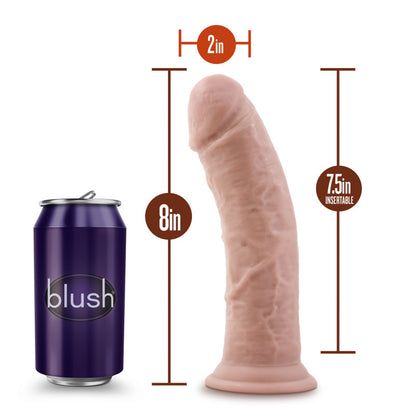 Dr. Skin Plus 8 Thick Posable Dildo - Flesh 20.3 cm Dong