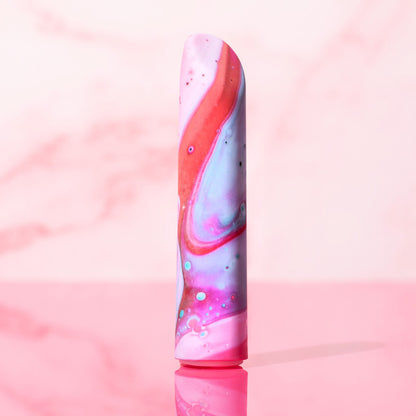 Limited Addiction Fascinate Power Vibe - Peach 10.2 cm USB Rechargeable Bullet