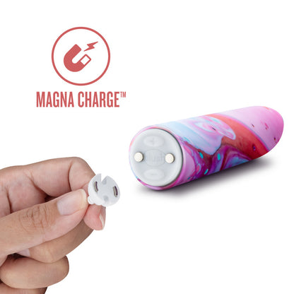 Limited Addiction Fascinate Power Vibe - Peach 10.2 cm USB Rechargeable Bullet