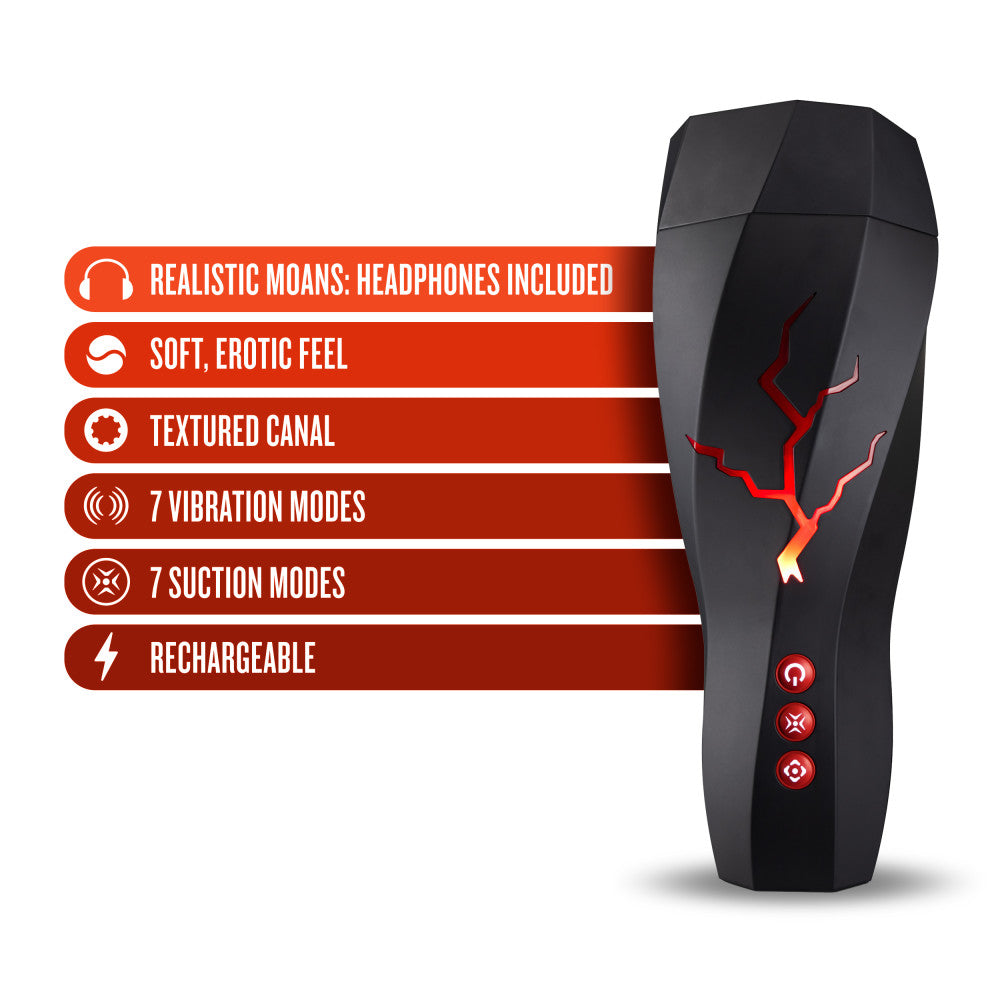 M For Men - Storm - USB Rechargeable Milking & Vibrating Stroker