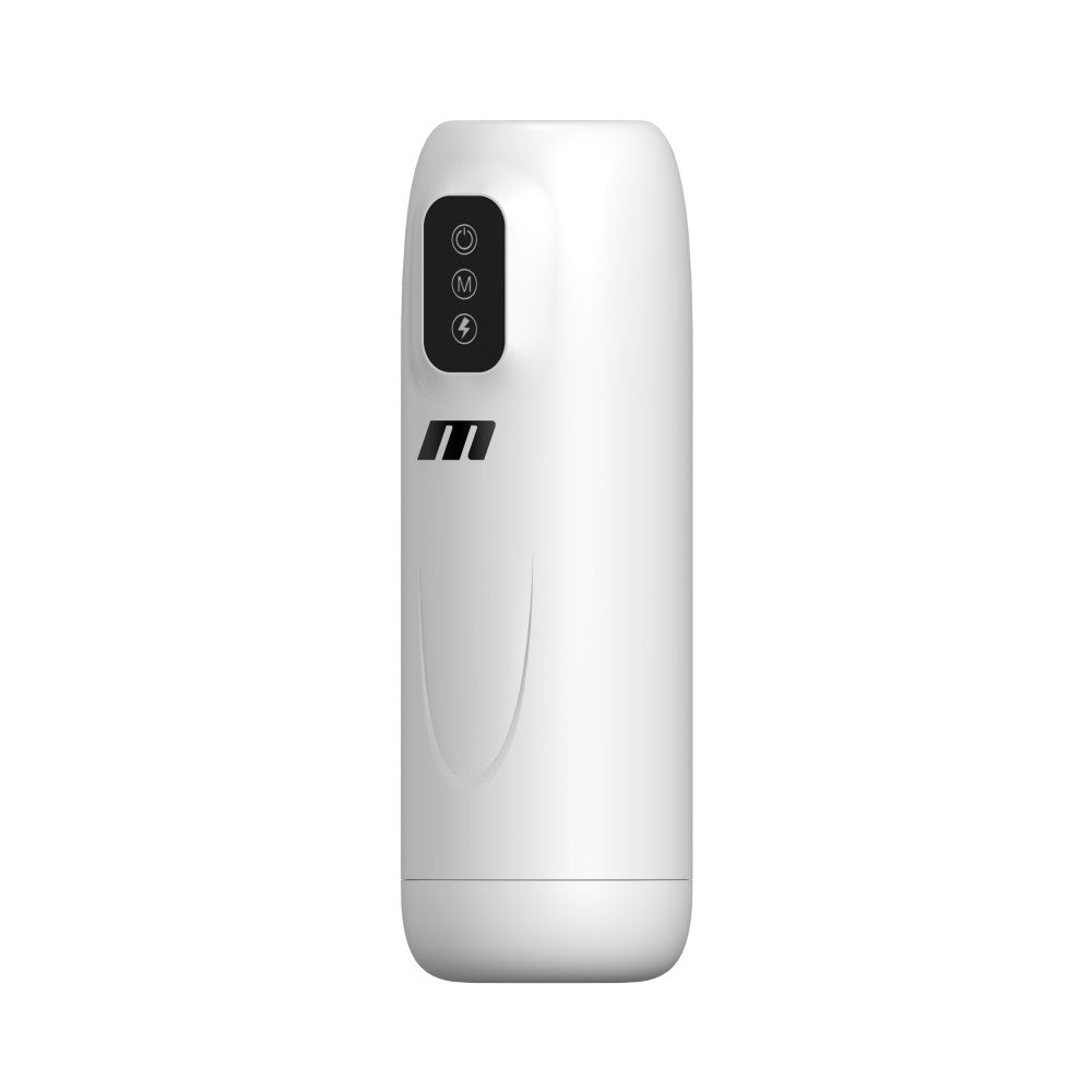 M For Men Robo-Bator - White USB Rechargeable Vibrating Stroker