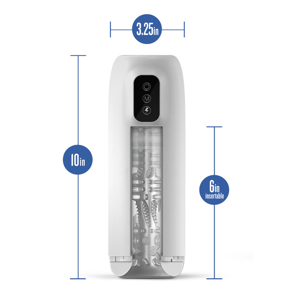 M For Men Robo-Bator - White USB Rechargeable Vibrating Stroker