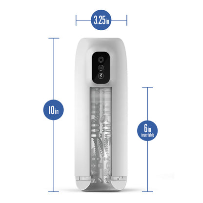 M For Men Robo-Bator - White USB Rechargeable Vibrating Stroker