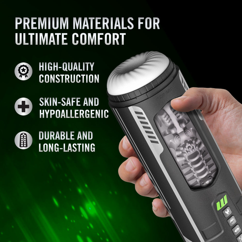 M For Men - Master Blaster - USB Rechargeable Vibrating & Sucking Stroker