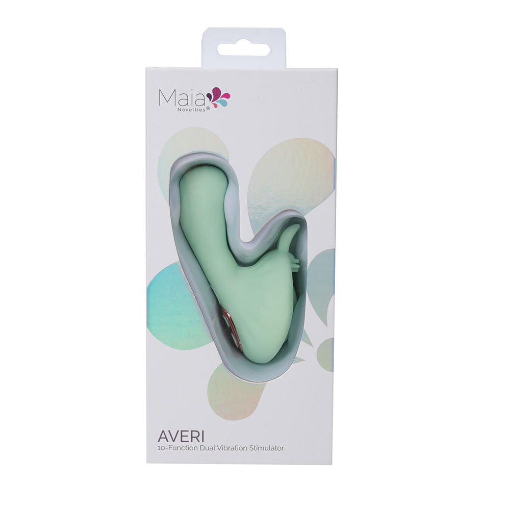 Maia AVERI - Green - Green USB Rechargeable Vibrator-BO-25-02-GREEN
