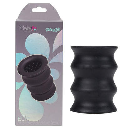 Maia ELI - Black 10 cm Stroker Sleeve-BO-25-04-BLACK