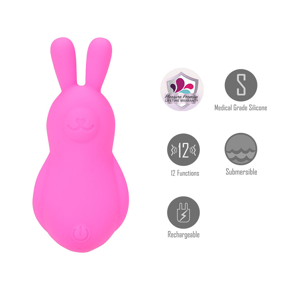 Maia BRI - Pink - Pink 9 cm USB Rechargeable Vibrating Bunny Bullet-BO-25-05-PINK