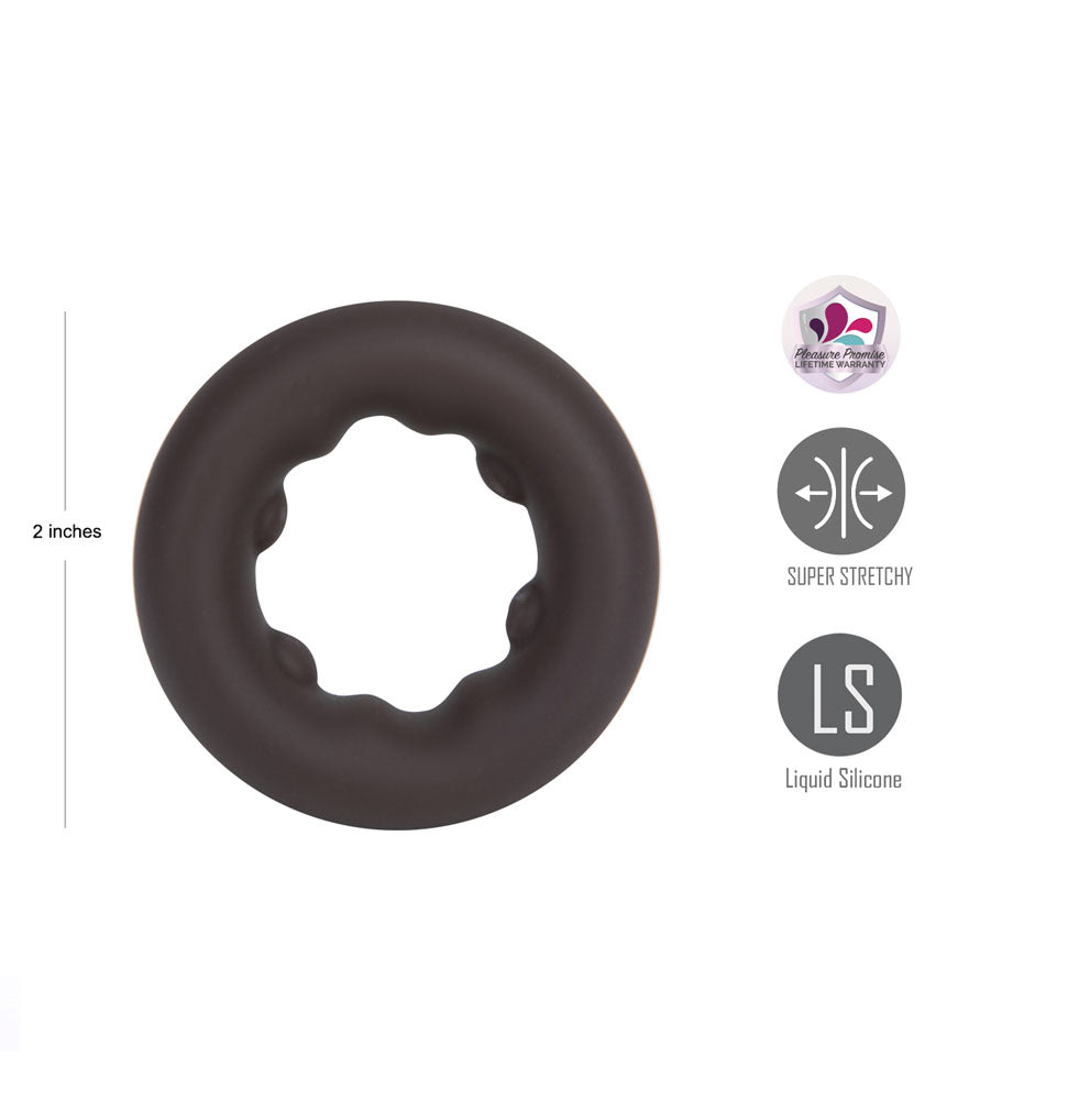 Maia GUNNER - Chocolate - Dark Brown Cock Ring-BO-25-15-CHOC