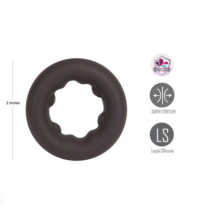 Maia GUNNER - Chocolate - Dark Brown Cock Ring-BO-25-15-CHOC