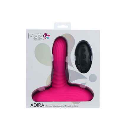 Maia ADIRA - Pink USB Rechargeable Thrusting Vibrator with Wireless Remote - BO-25-23-PINK