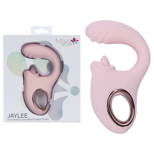 Maia JAYLEE - Pink - Pink USB Rechargeable Dual Motor Vibrator - BO-25-25-PINK