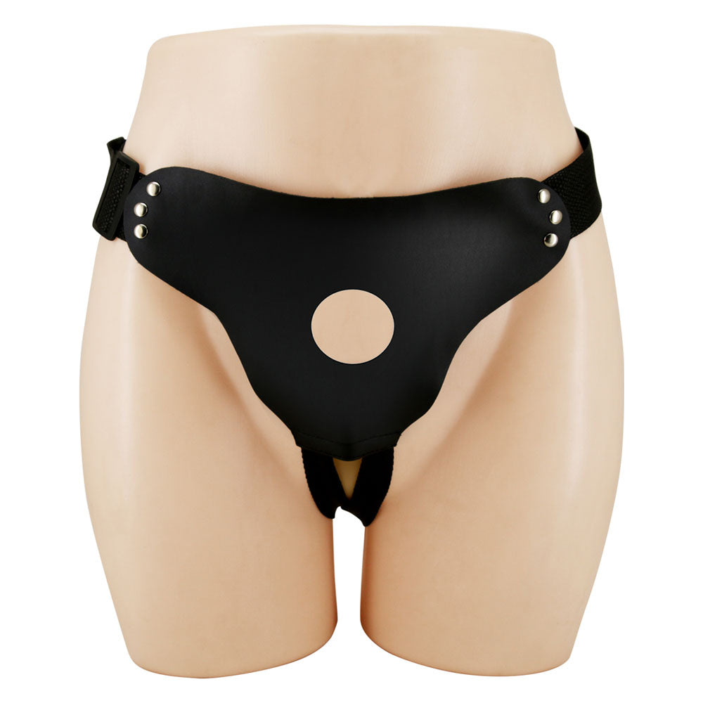 Party Up NICK Strap-On Harness - Black Adjustable Strap-On Harness (No Probe Included)-BW-022097-PU