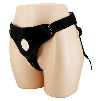 Party Up NICK Strap-On Harness - Black Adjustable Strap-On Harness (No Probe Included)-BW-022097-PU