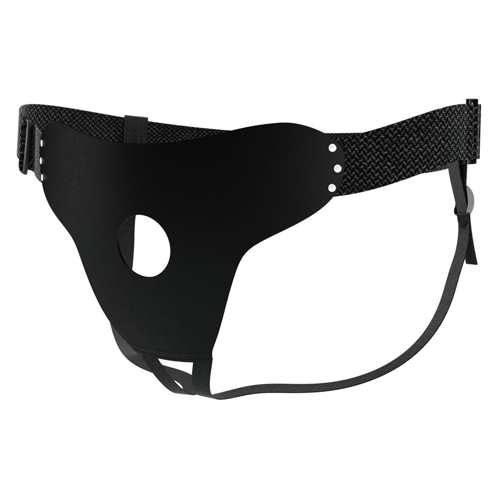 Party Up NICK Strap-On Harness - Black Adjustable Strap-On Harness (No Probe Included)-BW-022097-PU