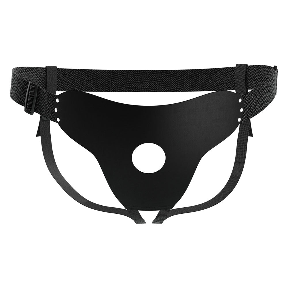 Party Up NICK Strap-On Harness - Black Adjustable Strap-On Harness (No Probe Included)-BW-022097-PU