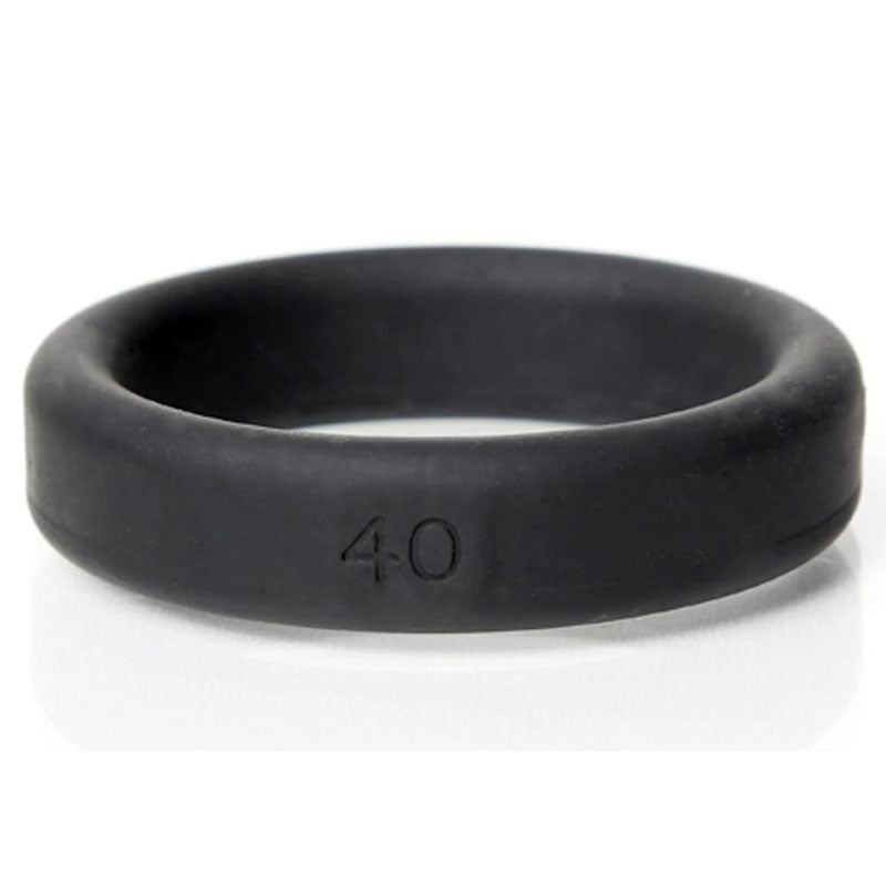 Boneyard Silicone Ring 40mm - Black 40 mm Cock Ring-BY0140